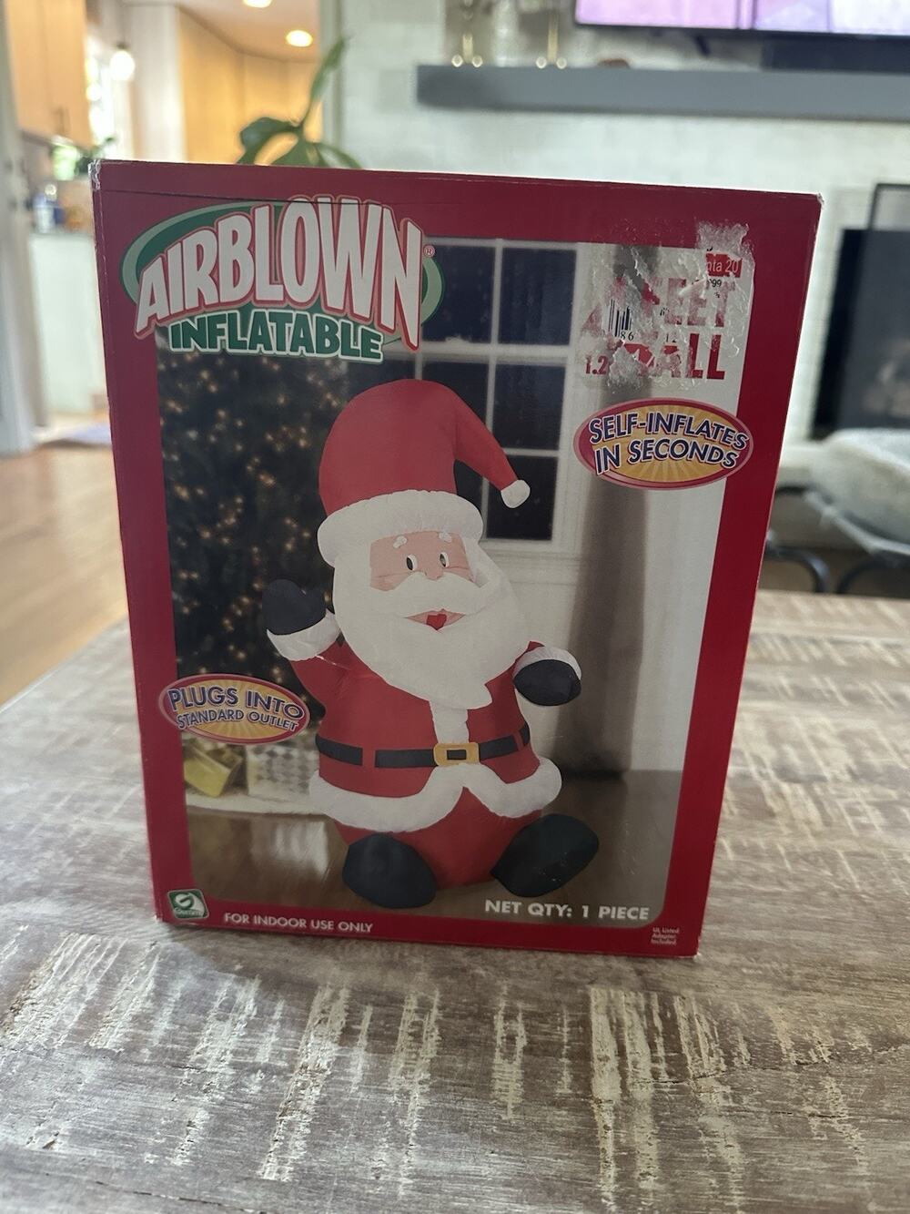 VTG 2006 Gemmy 4' Airblown Inflatable Waving Santa Claus Christmas Yard Decor